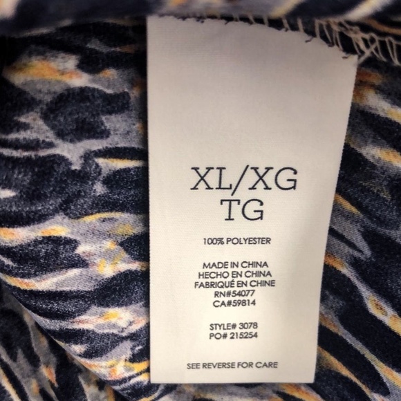 CAbi-Just like silk-cabi sleeveless top, multicolored X-Large - Picture 5 of 9